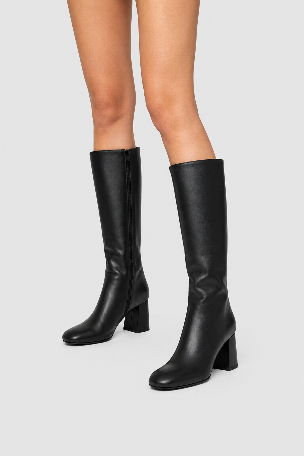Women's Retro Knee-High Block Heel Boots Stylish Classic Everyday Fashion