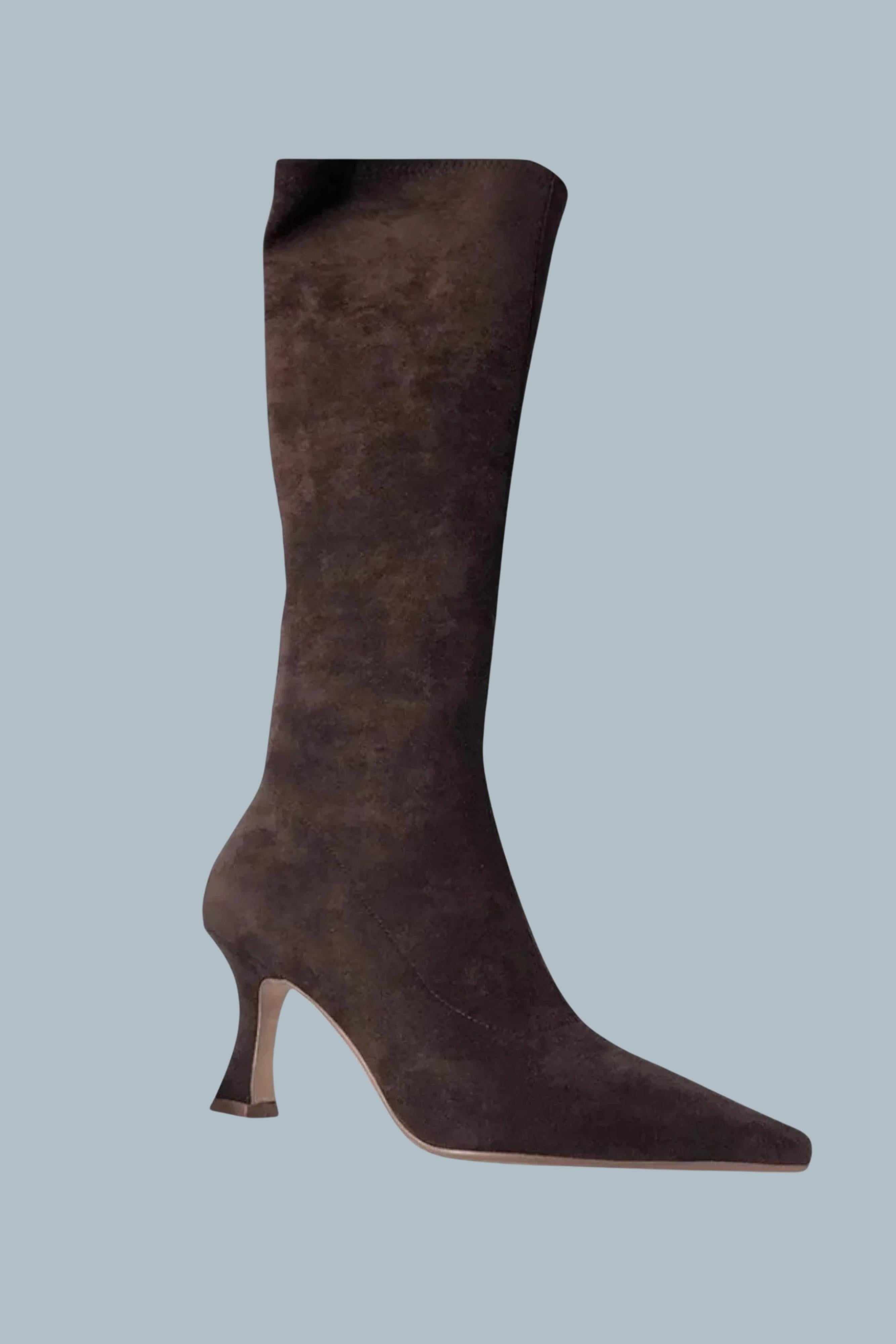 Women's Suede-Style Over-the-Knee Thigh-High Heeled Boots