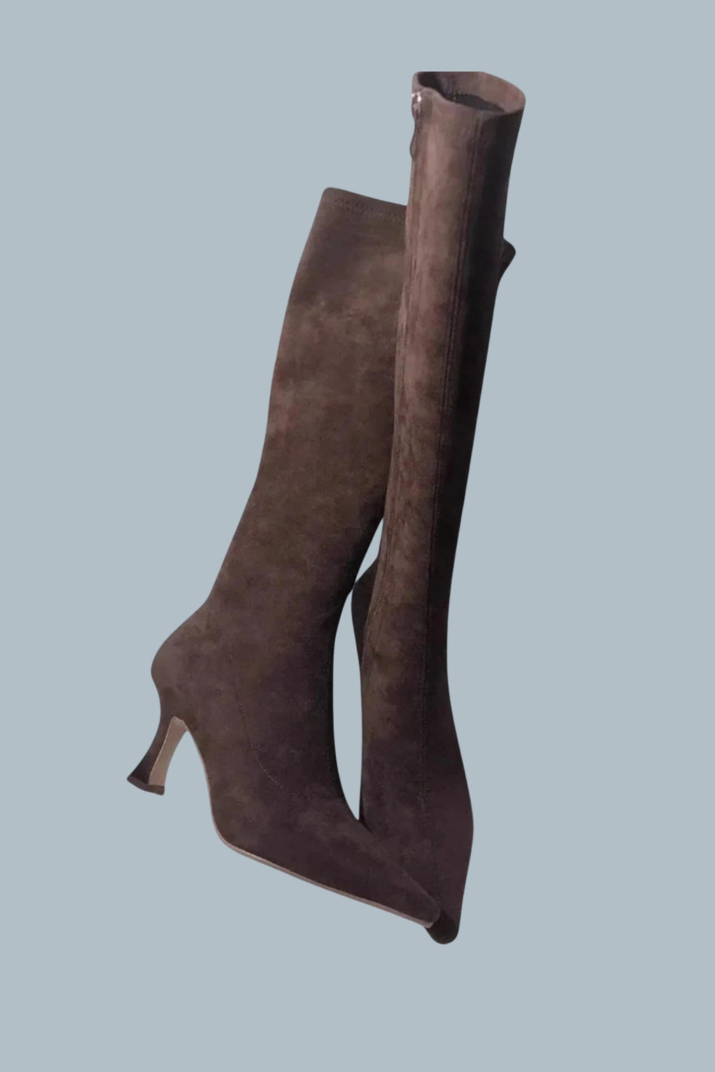 Women's Suede-Style Over-the-Knee Thigh-High Heeled Boots