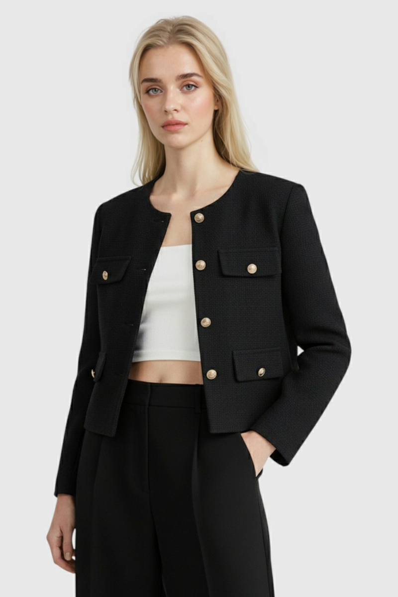 Women's Winter Short Jacket Zip Closure Stand Collar Casual Everyday Wear