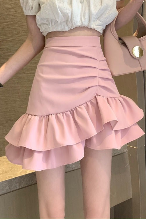 Women's High Waist Mini Skirt