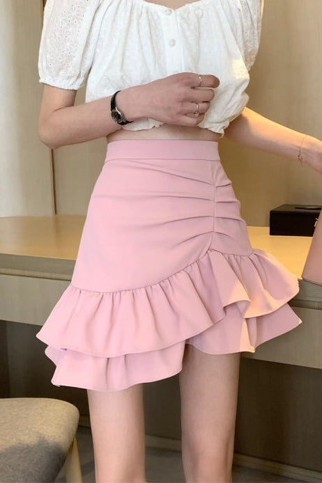 Women's High Waist Mini Skirt