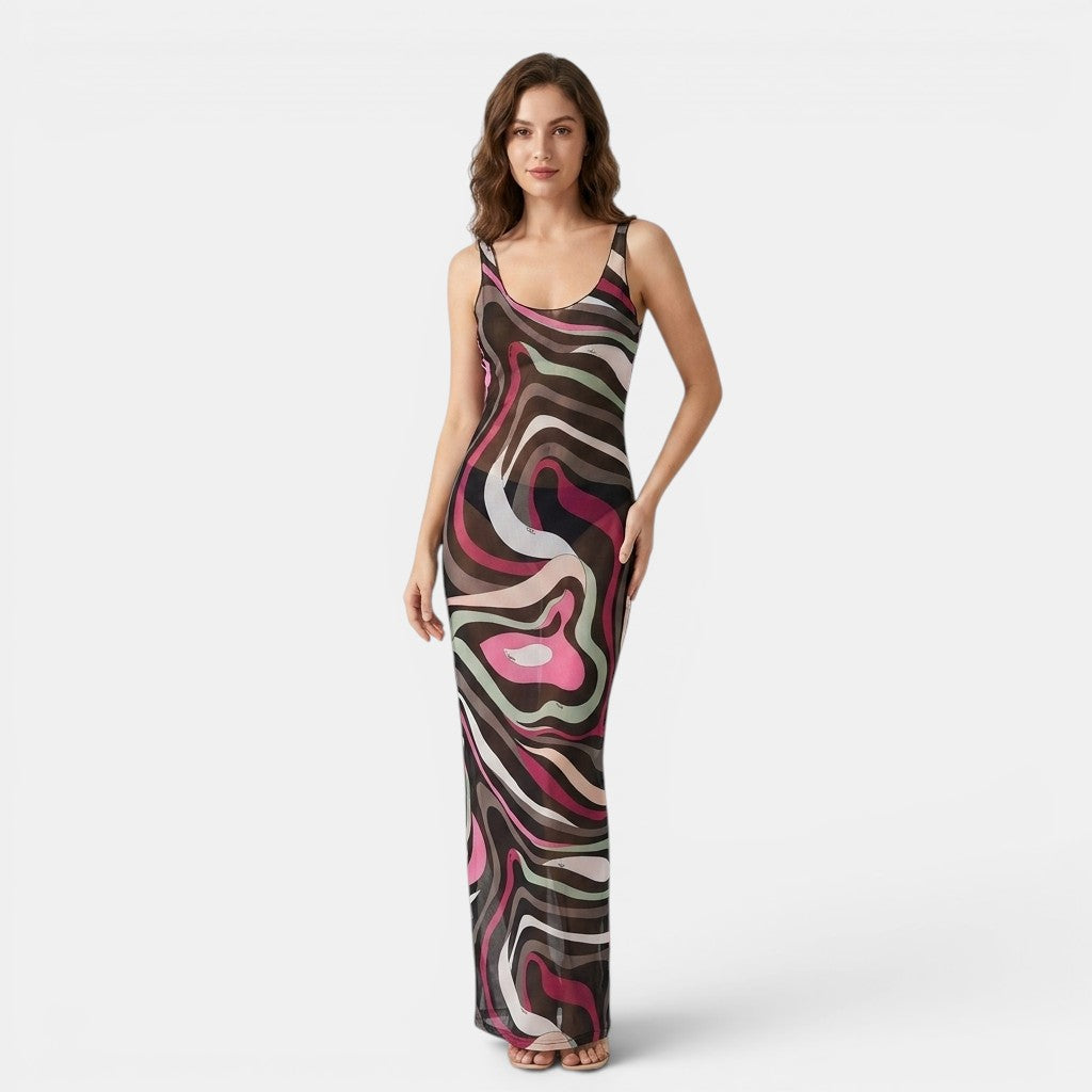 Women's Printed Maxi Dress