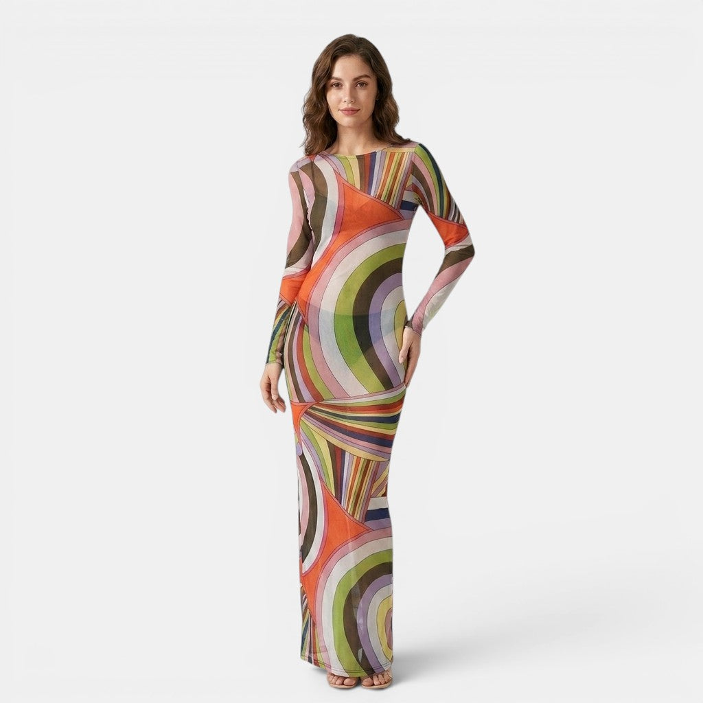 Women's Printed Maxi Dress