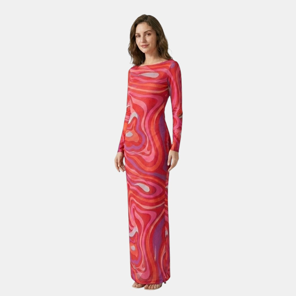 Women's Printed Maxi Dress