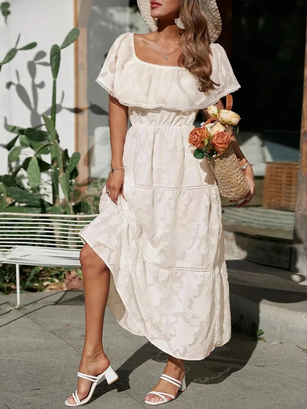 Women's Off Shoulder Maxi Dress