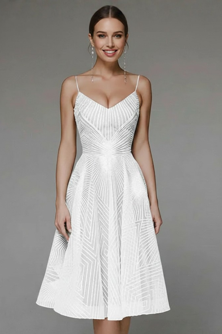 Women's Strap A-Line Midi Dress