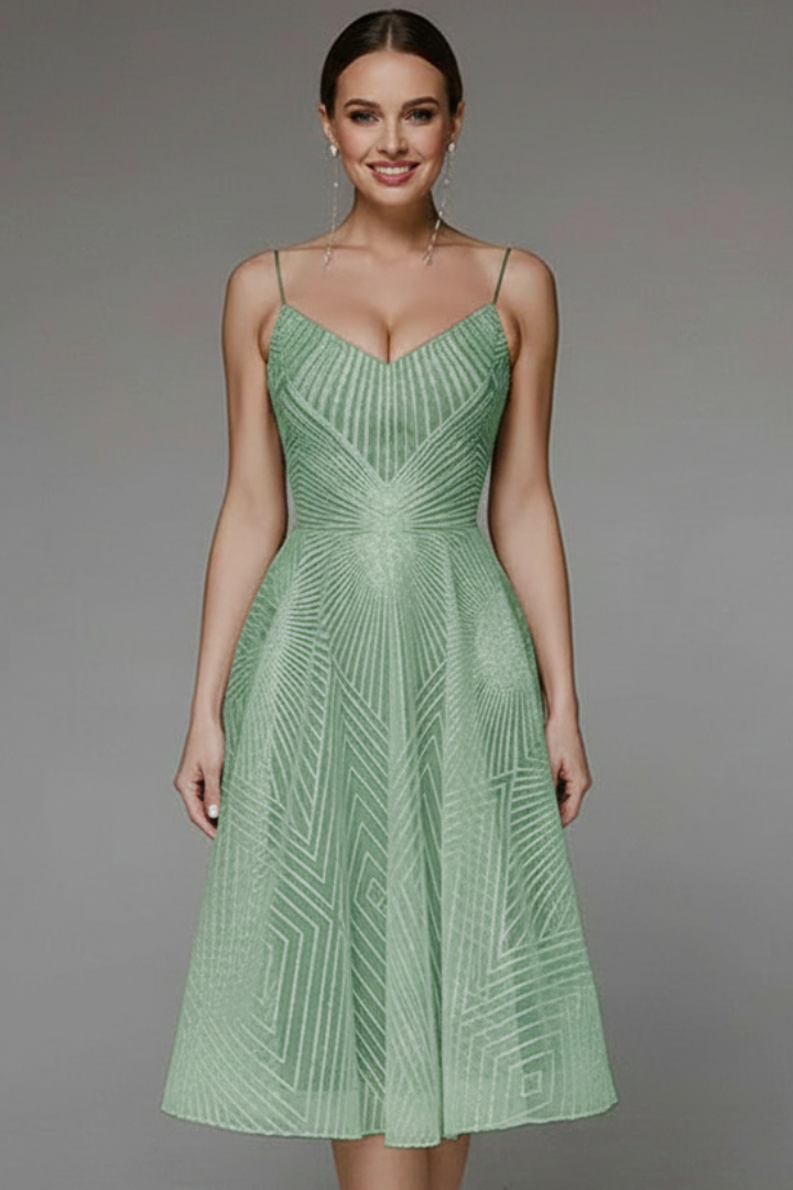 Women's Strap A-Line Midi Dress