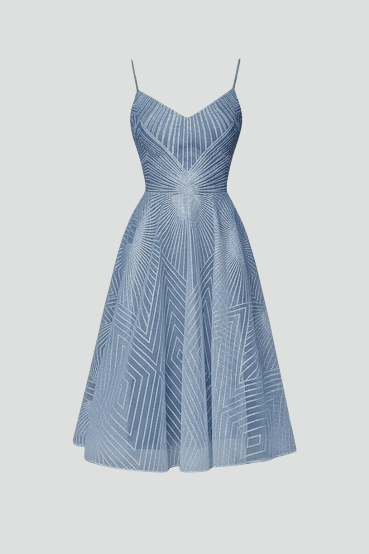 Women's Strap A-Line Midi Dress