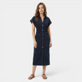 Women’s Denim Midi Dress Cotton Comfort Slim Fit
