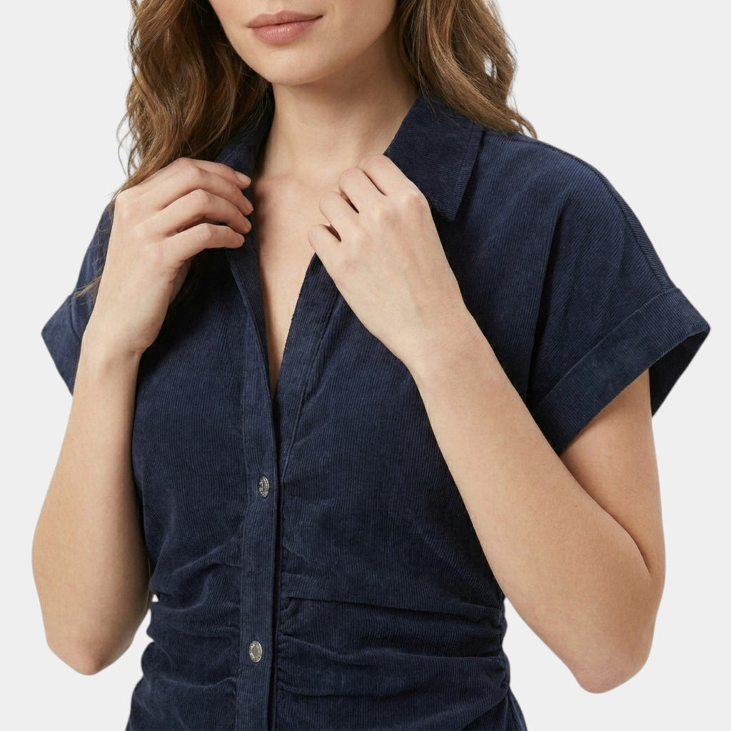 Women’s Denim Midi Dress Cotton Comfort Slim Fit