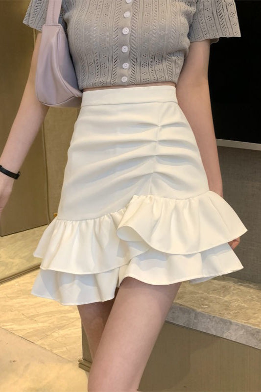 Women's High Waist Mini Skirt