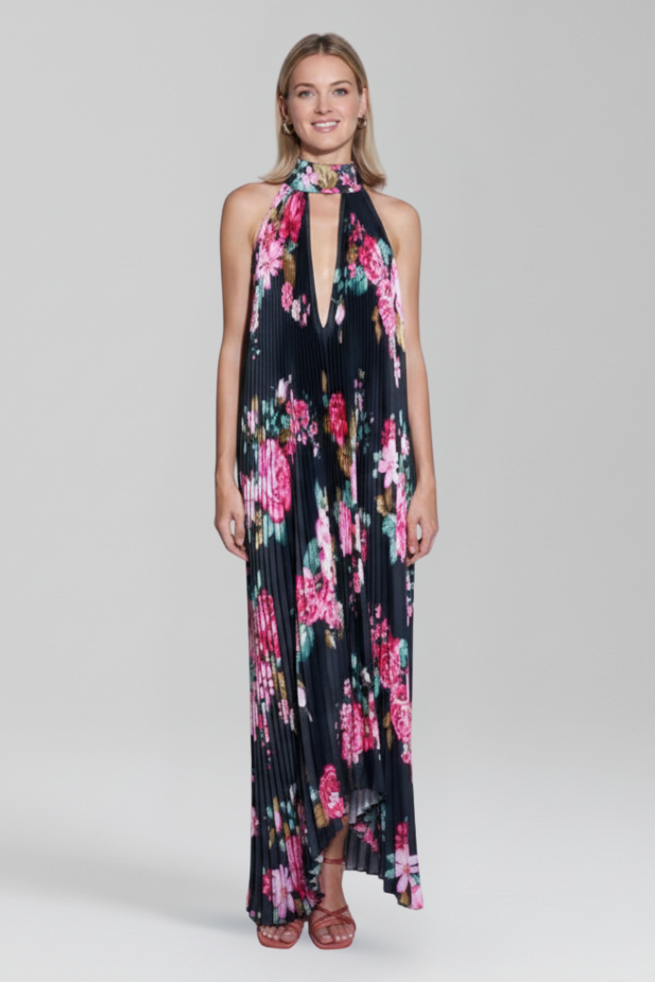 Women's Sleeveless Pleated Maxi Dress