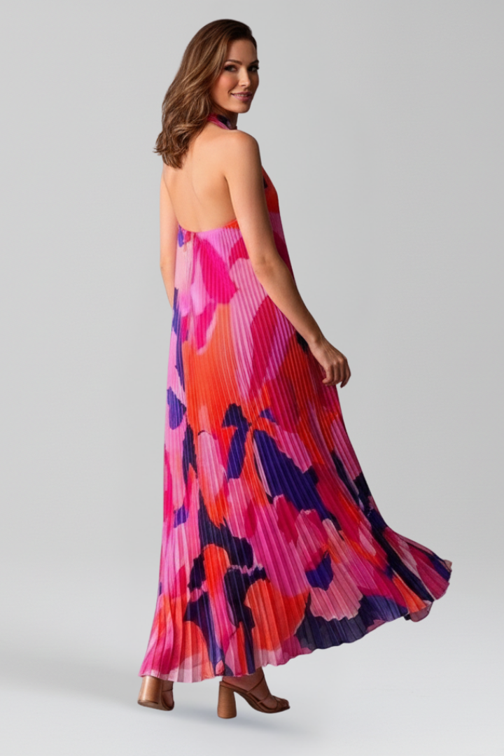 Women's Sleeveless Pleated Maxi Dress