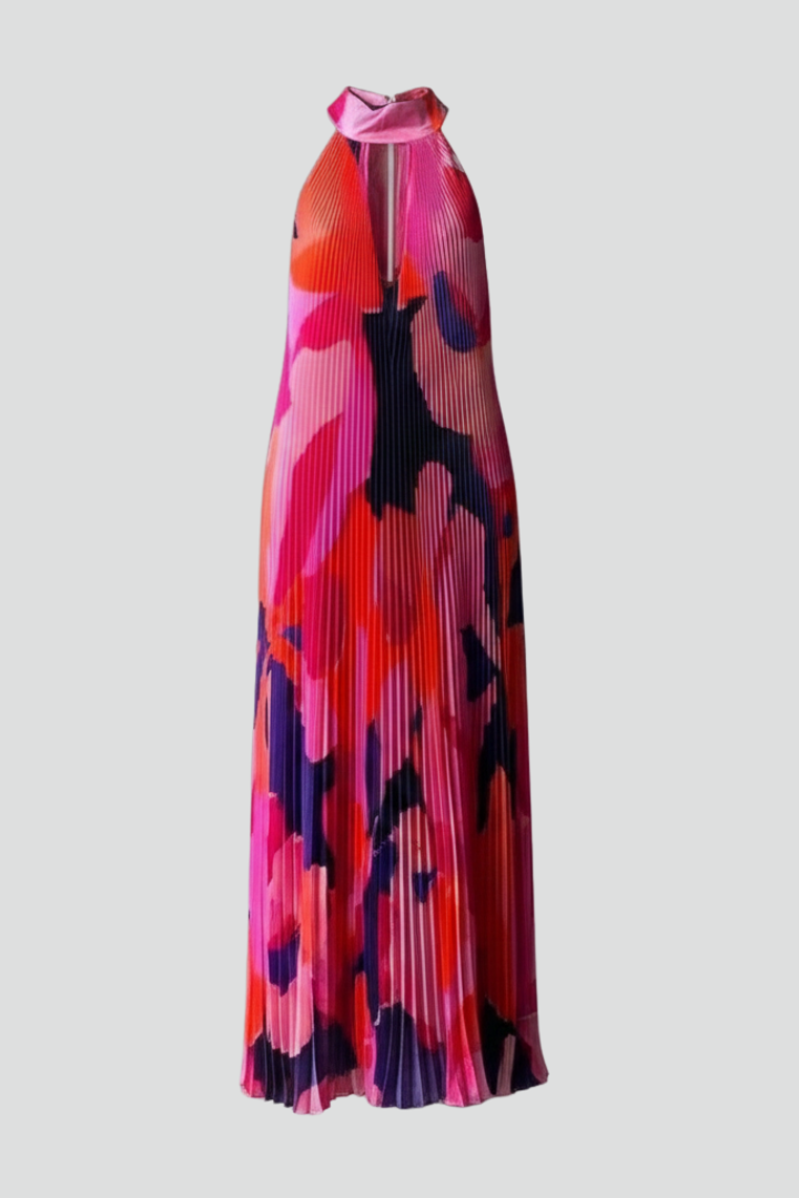 Women's Sleeveless Pleated Maxi Dress