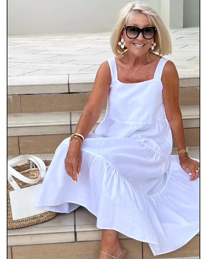 Women's Sleeveless Tiered Maxi Dress