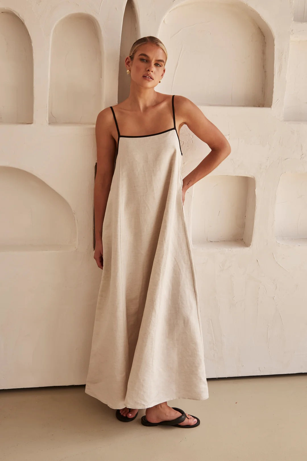Women's Slim Fit Strap Maxi Dress