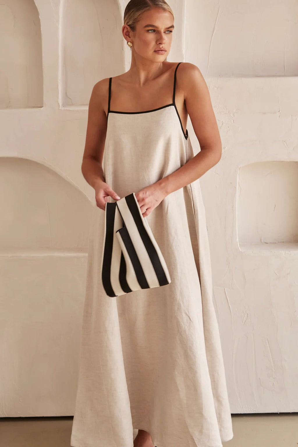 Women's Slim Fit Strap Maxi Dress