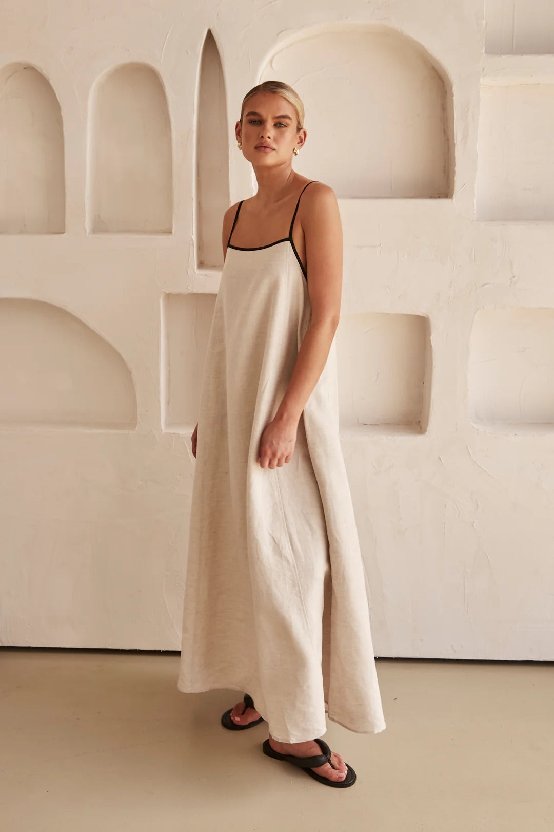 Women's Slim Fit Strap Maxi Dress