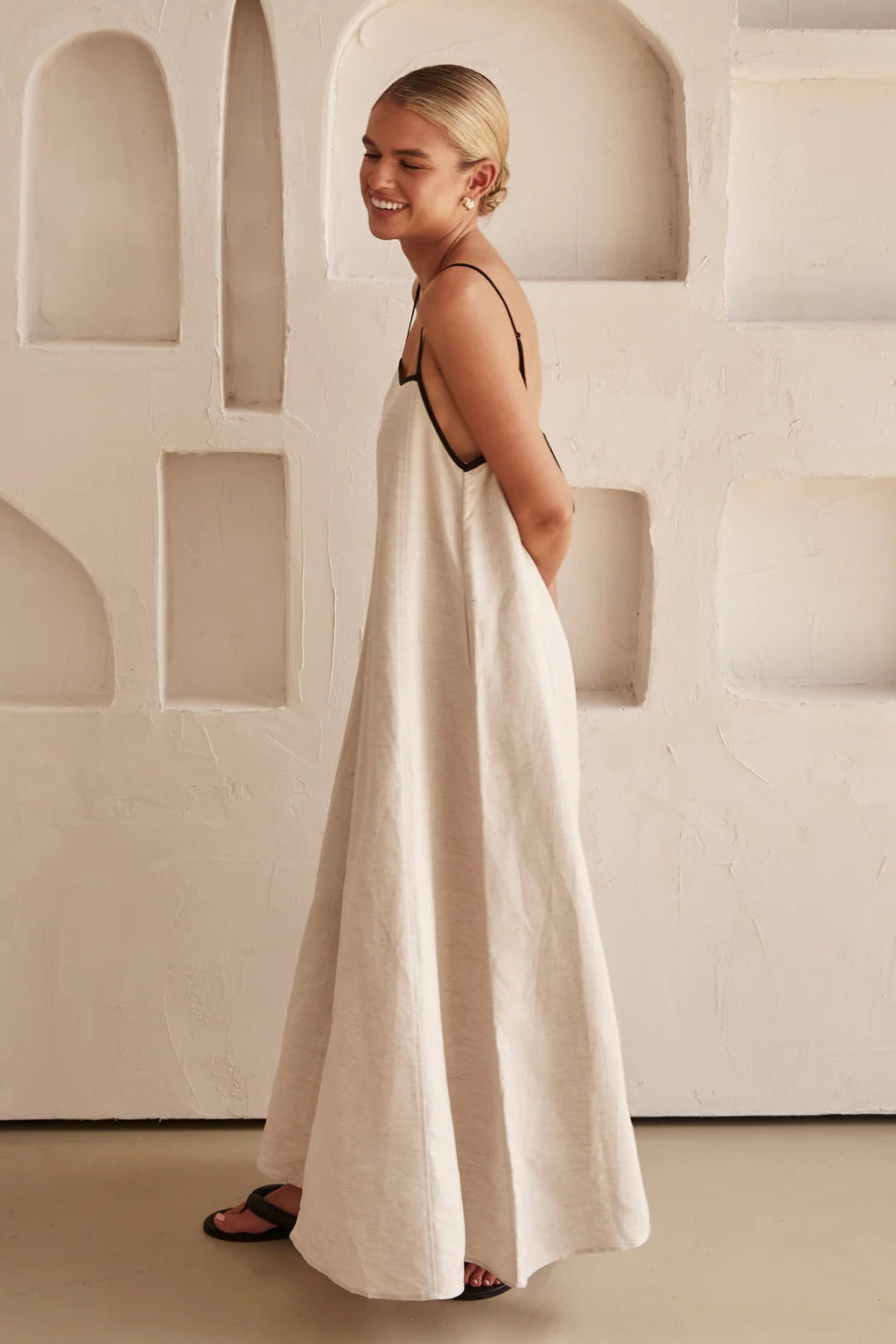Women's Slim Fit Strap Maxi Dress