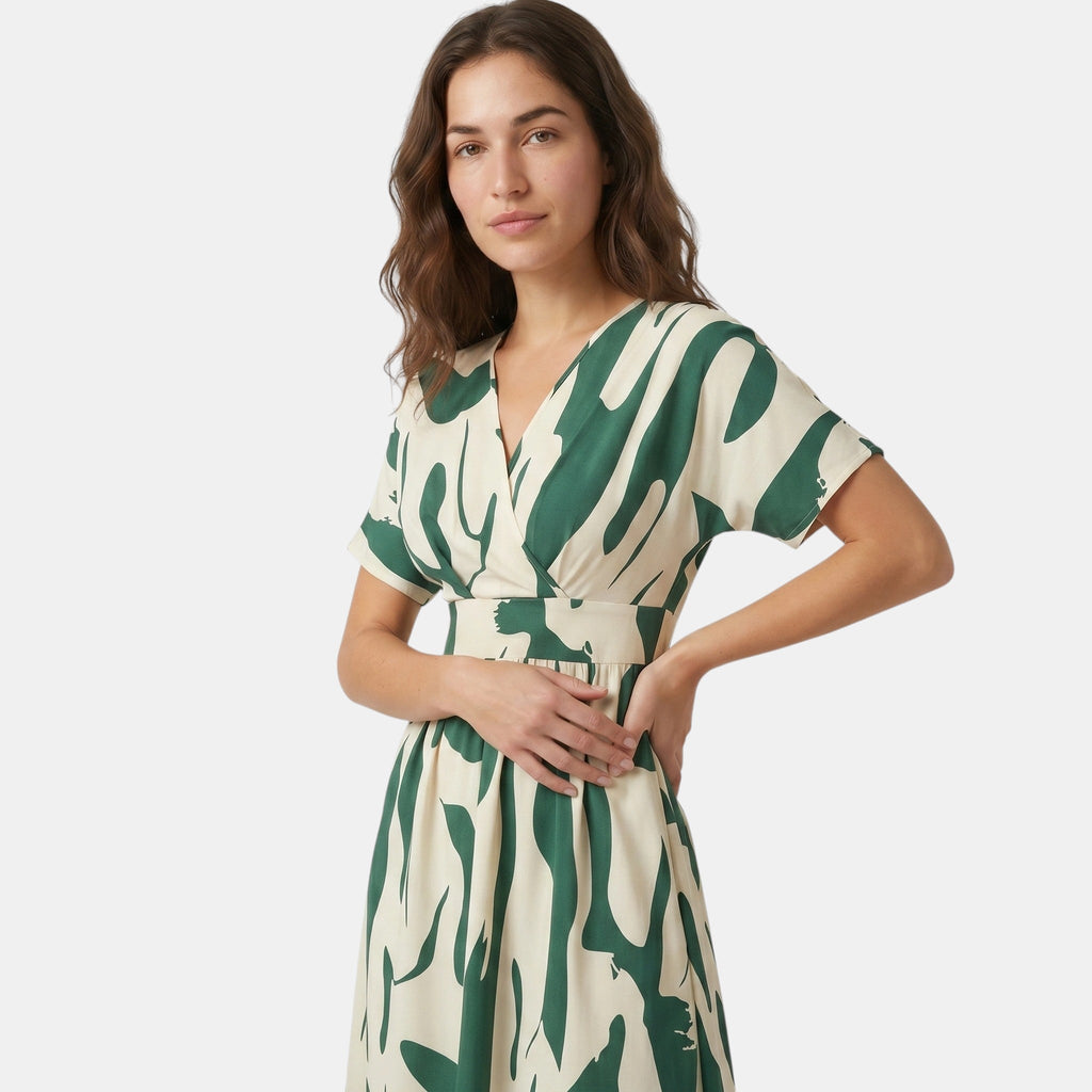 Women's Maxi Dress Elegant V-Neck Style