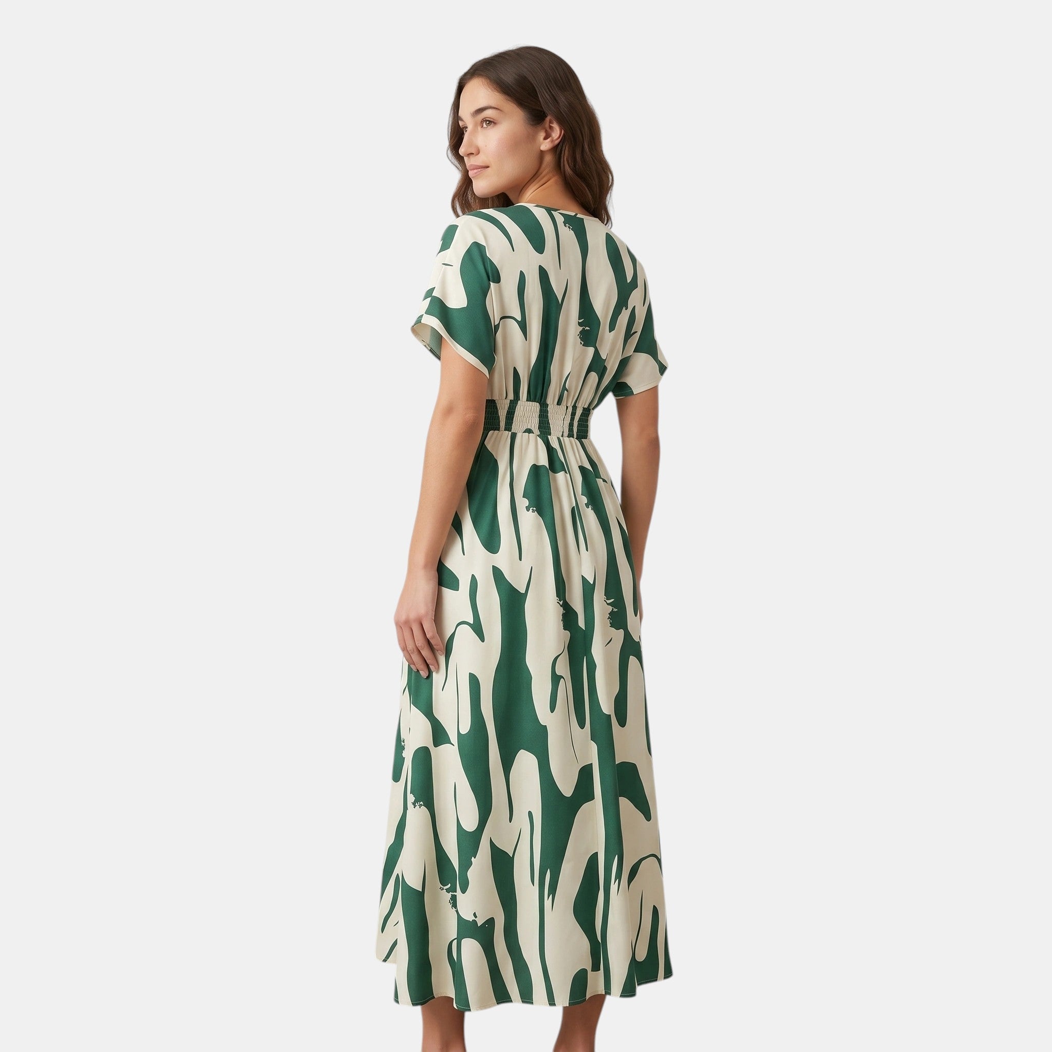 Women's Maxi Dress Elegant V-Neck Style
